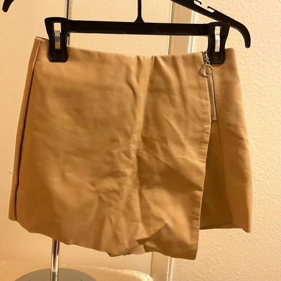 Faux Leather Skort - Picture 1 of 2
